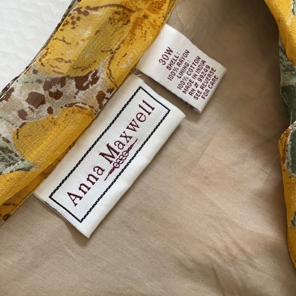 Anna Maxwell Floral Maxi Dress Size 30W - Picture 6 of 10